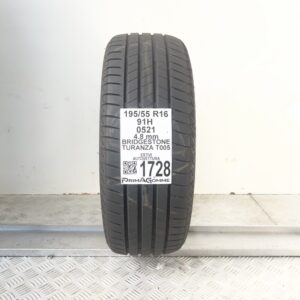 Pneumatico Usato 195 55 R16 91H Bridgestone Turanza T005 Estivo