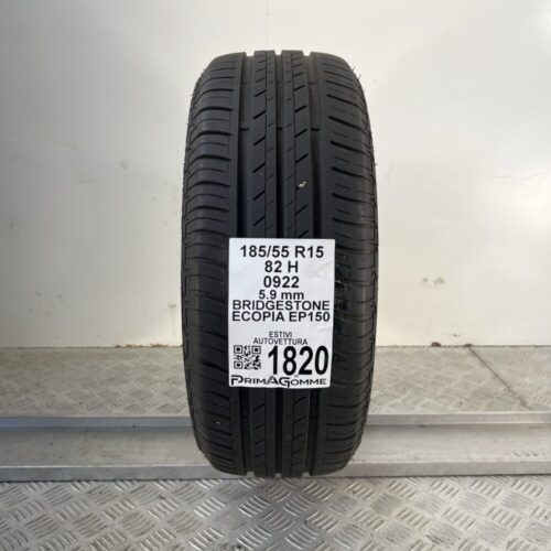 Pneumatico Usato 185 55 R15 82H BRIDGESTONE Ecopia EP150 84% Estivo
