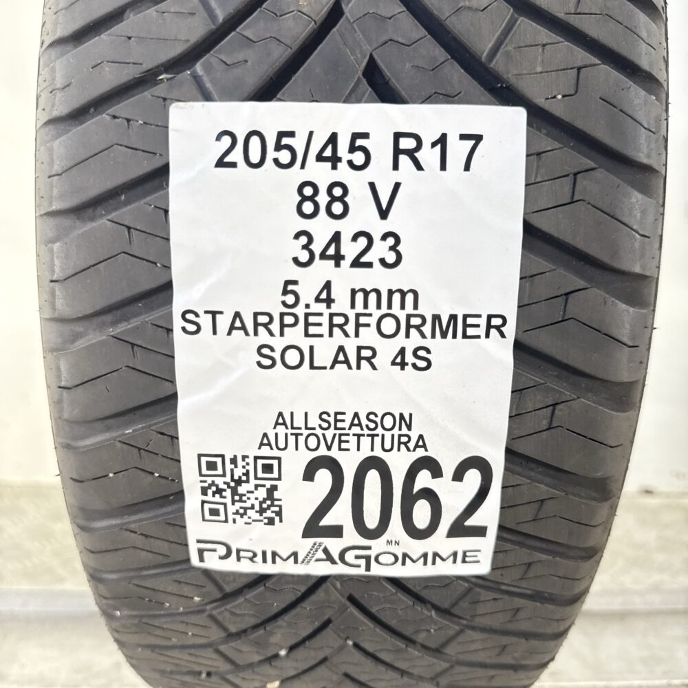 Pneumatico Usato 205 45 R17 88V Star Performer Solar 4S 4 Stagioni | Gomme Usate | PrimaGomme.it Pneumatico usato 205 45 R17 Star Performer Solar 4S - foto 7
