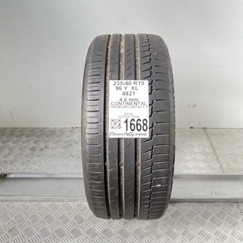 Pneumatico Usato 235 40 R19 96Y XL Continental PremiumContact 6 66% Estivo