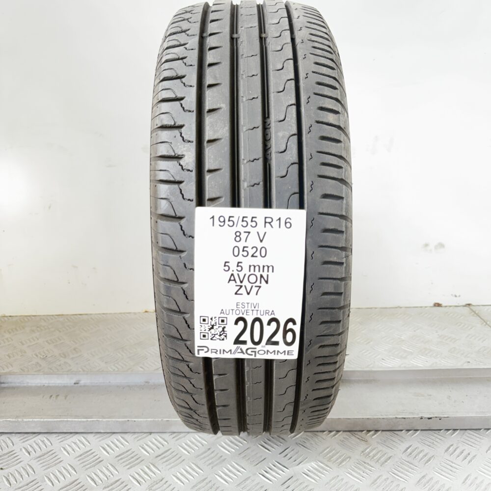 Pneumatico Usato 195 55 R16 87V Avon ZV7 79% Estivo | Gomme Usate | PrimaGomme.it Pneumatico usato 195 55 R16 Avon ZV7 - foto 9