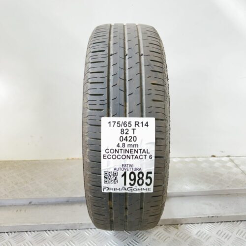 Pneumatico Usato 175 65 R14 82T Continental EcoContact 6 Estivo