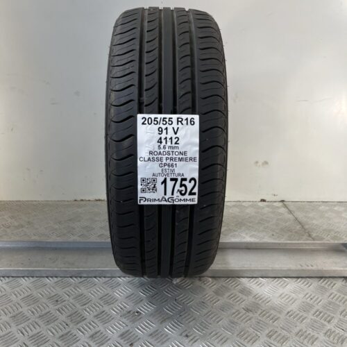Pneumatico Usato 205 55 R16 91V ROADSTONE CLASSE PREMIERE CP661 80% Estivo