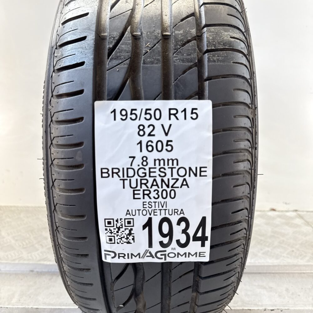 Pneumatico Usato 195 50 R15 82V Bridgestone Turanza ER300 100% Estivo | Gomme Usate | PrimaGomme.it Pneumatico usato 195 50 R15 Bridgestone Turanza ER300 - foto 6