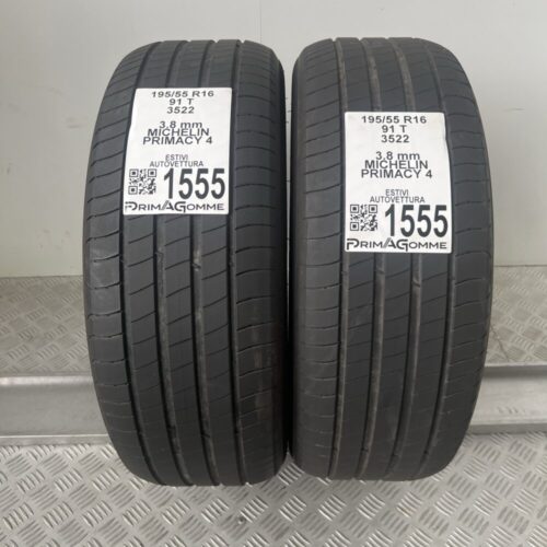 Gomme Usate 195 55 R16 91T Michelin Primacy 4  Estive