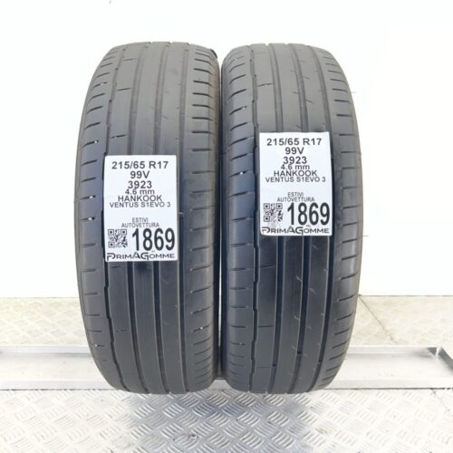 Pneumatici Usati 215 65 R17 99V HANKOOK Ventus S1EVO 3 Estive
