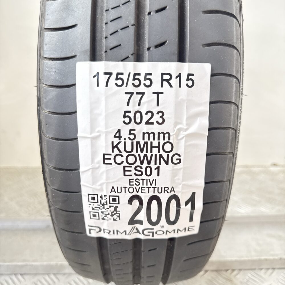 Pneumatico Usato 175 55 R15 77T Kumho Ecowing ES01 Estivo | Gomme Usate | PrimaGomme.it Pneumatico usato 175 55 R15 Kumho Ecowing ES01 - foto 6