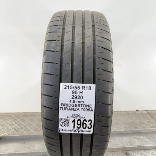 Pneumatico Usato 215 55 R18 95H Bridgestone Turanza T005A Estivo