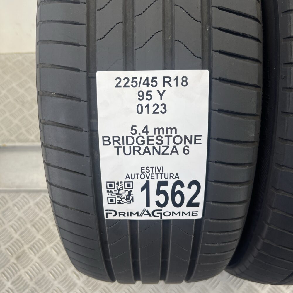 Gomme Usate 225 45 R18 95Y Bridgestone Turanza 6 77% Estive | Gomme Usate | PrimaGomme.it Gomme Usate 225 45 R18 95Y Bridgestone Turanza 6 77% Estive - immagine 2