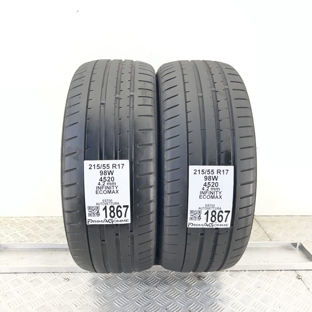 Pneumatici Usati 215 55 R17 98W INFINITY ECOMAX Estive | Gomme Usate | PrimaGomme.it Pneumatici usati 215 55 R17 INFINITY ECOMAX - foto 7
