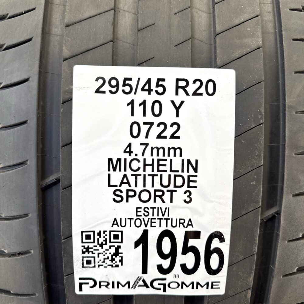 Pneumatico Usato 295 45 R20 110Y Michelin Latitude Sport 3 Estivo | Gomme Usate | PrimaGomme.it Pneumatico usato 295 45 R20 Michelin Latitude Sport 3 - foto 6
