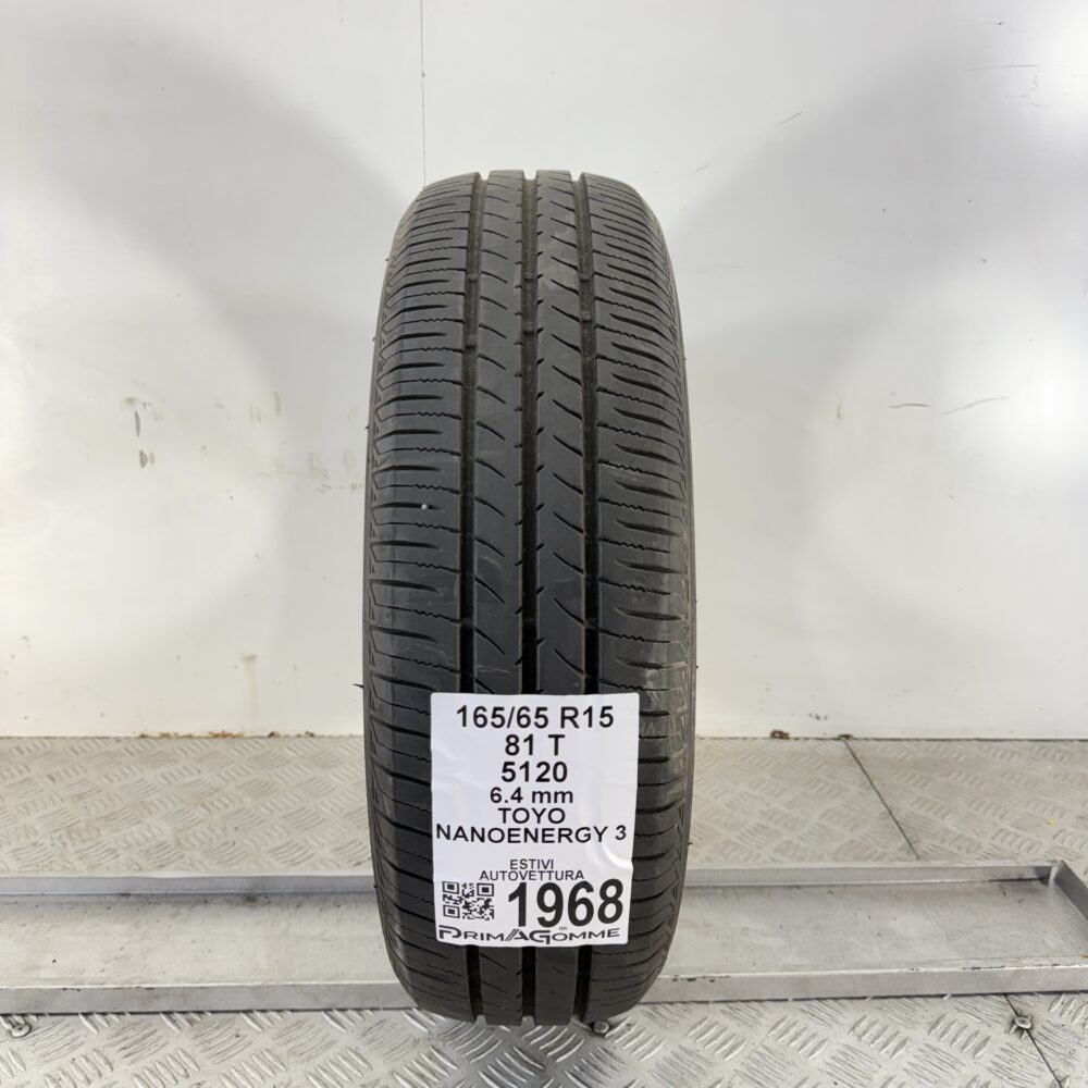 Pneumatico Usato 165 65 R15 81T Toyo Nanoenergy 3 91% Estivo | Gomme Usate | PrimaGomme.it Pneumatico usato 165 65 R15 Toyo Nanoenergy 3 - foto 7