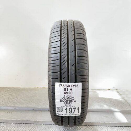 Pneumatico Usato 175 60 R15 81H Kumho Ecowing ES31 100% Estivo