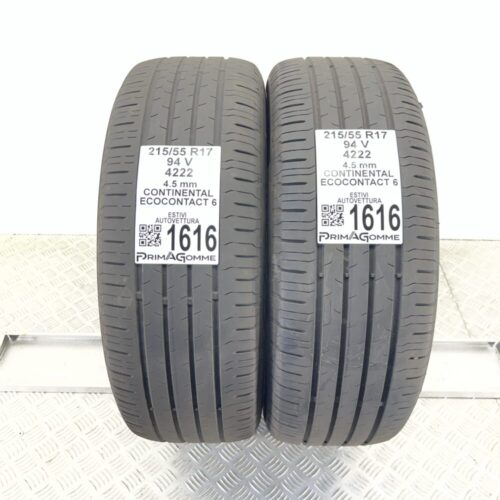 Pneumatici Usati 215 55 R17 94V Continental EcoContact 6 Estive