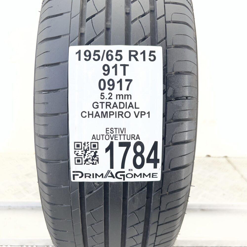 Pneumatico Usato 195 65 R15 91T Gt Radial Champiro VP1 74% Estivo | Gomme Usate | PrimaGomme.it Pneumatico usato 195 65 R15 Gt Radial Champiro VP1 - foto 7