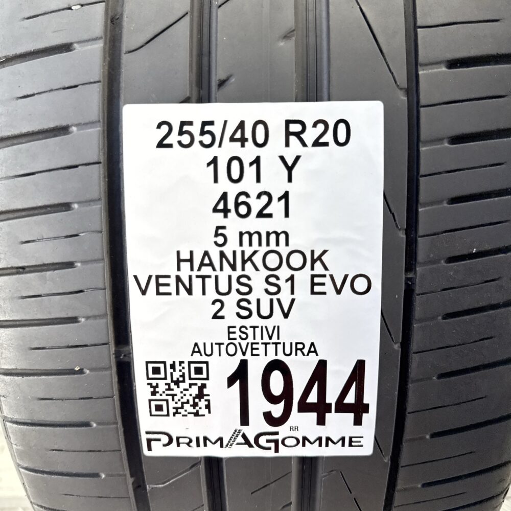Pneumatico Usato 255 40 R20 101Y Hankook Ventus S1 Evo 2 SUV 71% Estivo | Gomme Usate | PrimaGomme.it Pneumatico usato 255 40 R20 Hankook Ventus S1 Evo 2 SUV - foto 5