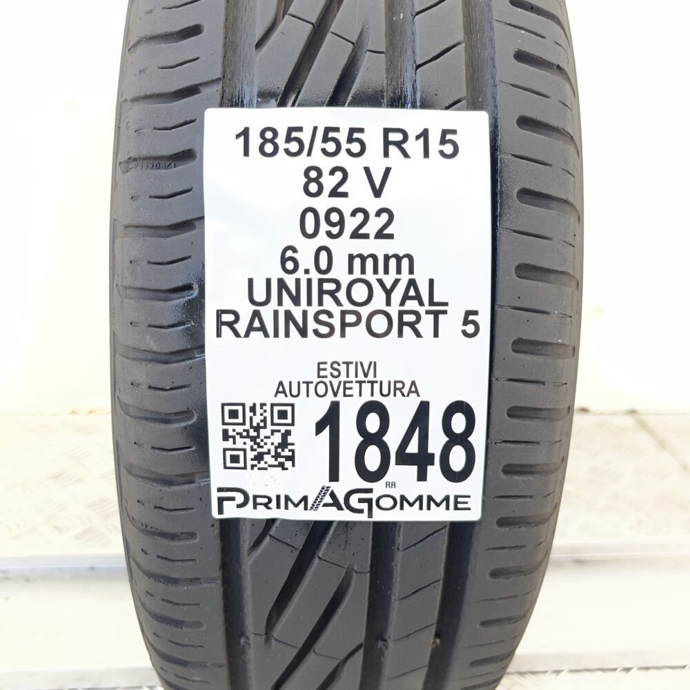 Pneumatico Usato 185 55 R15 82V UNIROYAL Rainsport 5 86% Estivo | Gomme Usate | PrimaGomme.it Pneumatico usato 185 55 R15 UNIROYAL Rainsport 5 - foto 7