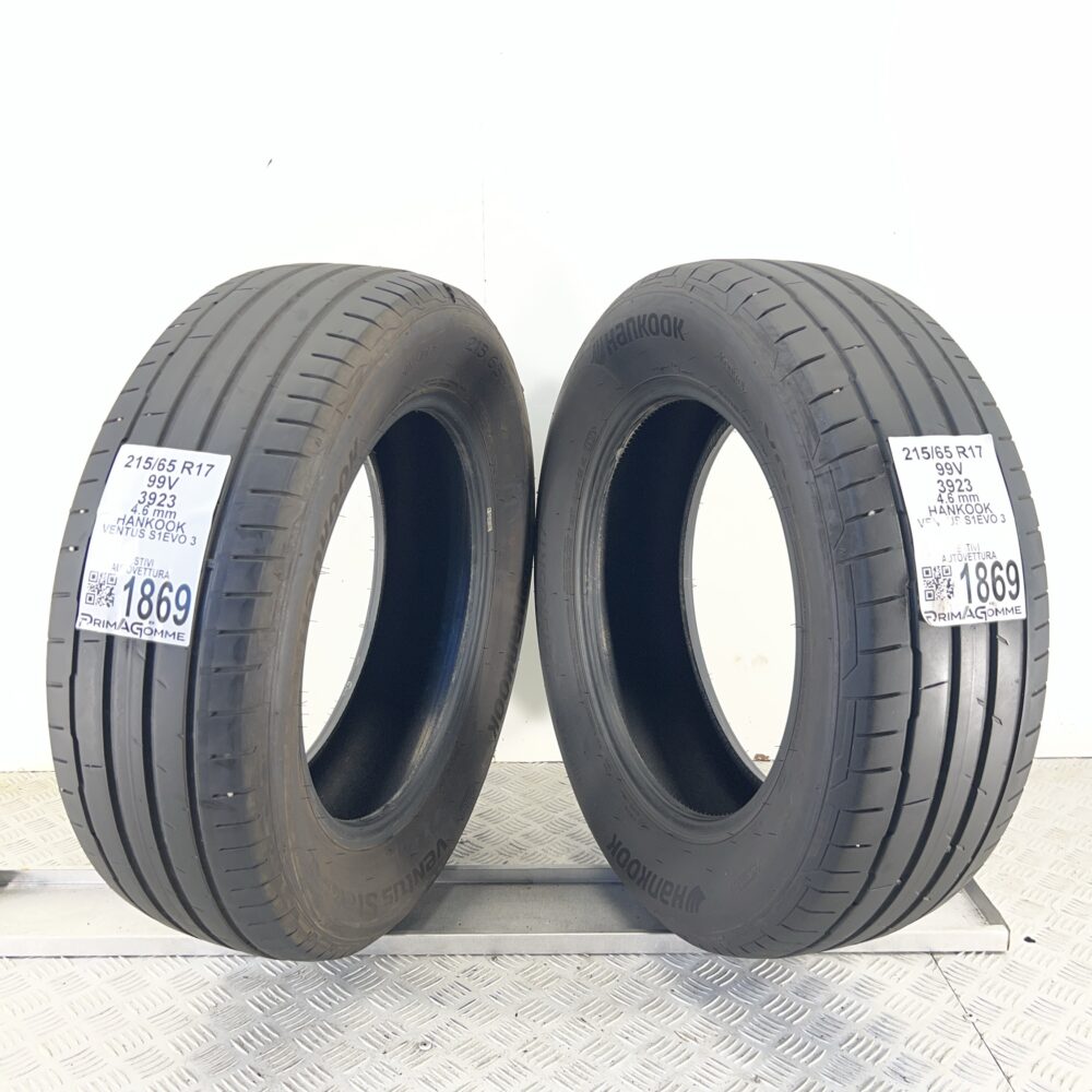 Pneumatici Usati 215 65 R17 99V HANKOOK Ventus S1EVO 3 Estive | Gomme Usate | PrimaGomme.it Pneumatici usati 215 65 R17 HANKOOK Ventus S1EVO 3