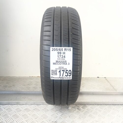 Pneumatico Usato 205 65 R15 99H Maxxis Mecotra 3 79% Estivo