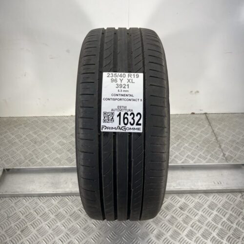 Pneumatico Usato 235 40 R19 96Y XL Continental ContiSportContact 5 76% Estivo