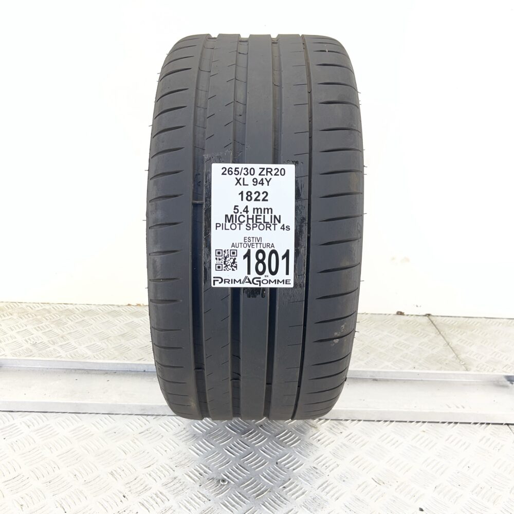 Pneumatico Usato 265 30 ZR20 XL 94Y MICHELIN Pilot Sport 4S 77% Estivo | Gomme Usate | PrimaGomme.it Pneumatico usato 265 30 ZR20 MICHELIN Pilot Sport 4S - foto 6