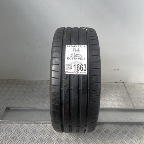 Gomma Usata 245 45 ZR18 100Y Kumho Ecsta PS71 67% Estiva
