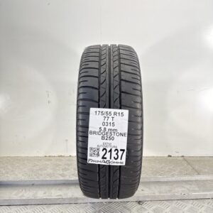 Pneumatico Usato 175 55 R15 77T Bridgestone B250 83% Estivo