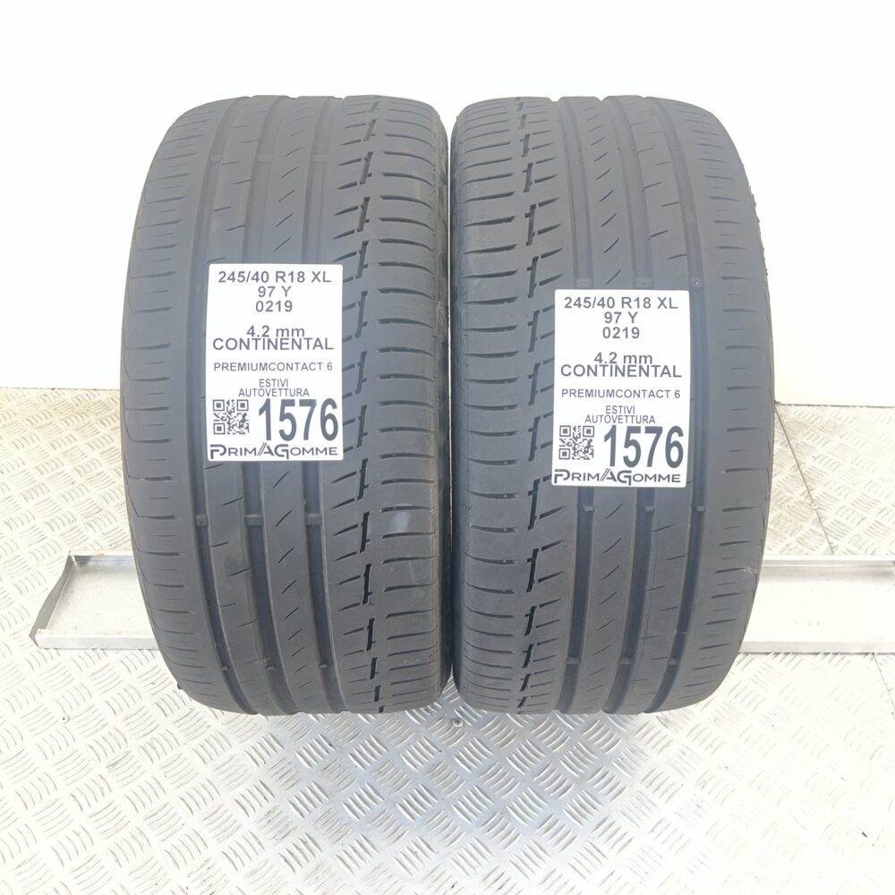 Gomme Usate 245 40 R18 XL 97Y Continental PremiumContact 6 Estive | Gomme Usate | PrimaGomme.it Gomme Usate 245 40 R18 XL 97Y Continental PremiumContact 6 Estive
