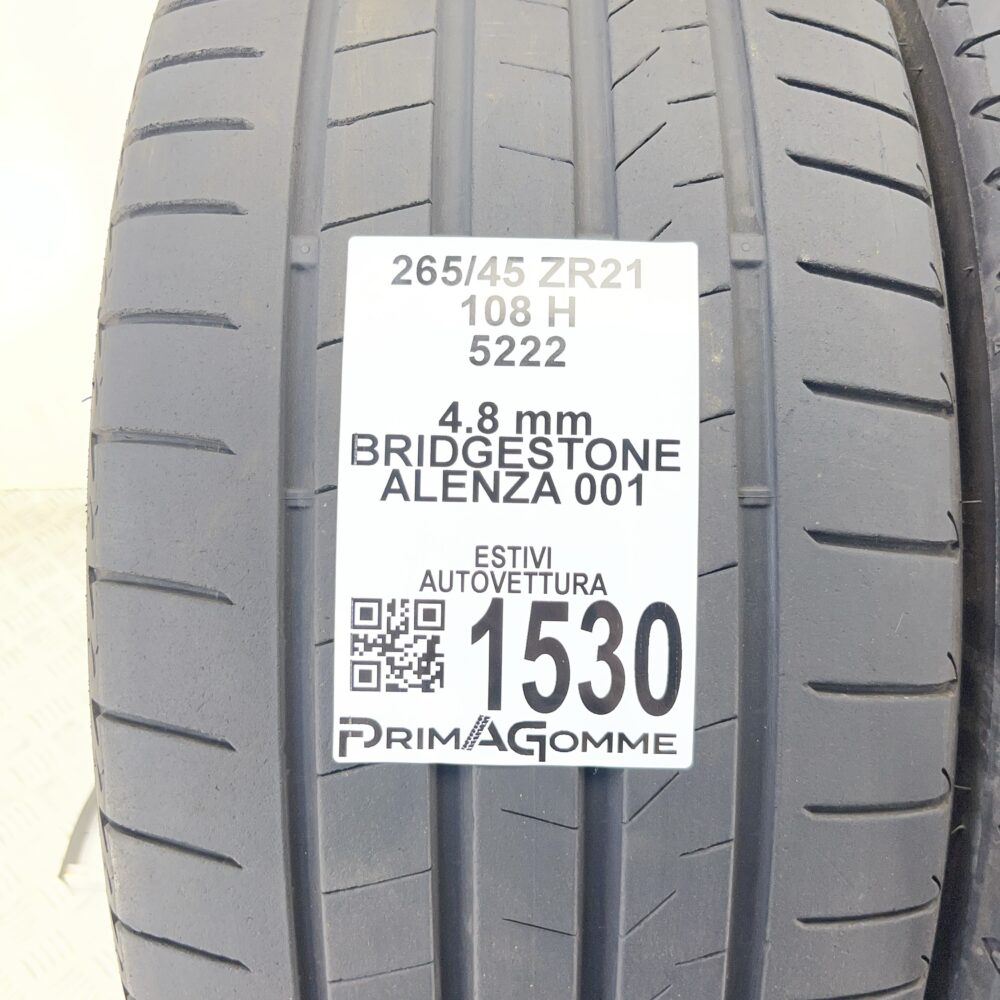 Gomme Usate 265 45 R21 108H Bridgestone Alenza 001 68% Estive | Gomme Usate | PrimaGomme.it Gomme Usate 265 45 R21 108H Bridgestone Alenza 001 68% Estive - immagine 2