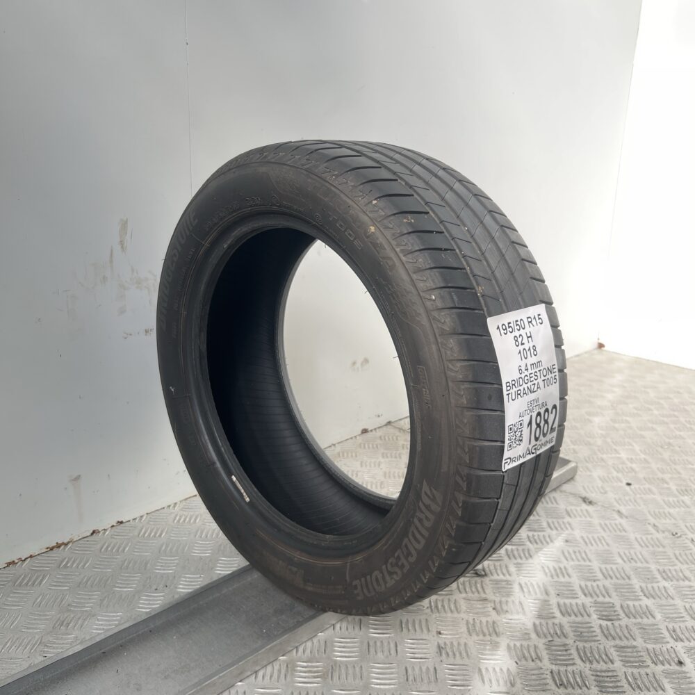 Pneumatico Usato 195 50 R15 82H Bridgestone Turanza T005 91% Estivo | Gomme Usate | PrimaGomme.it Pneumatico usato 195 50 R15 Bridgestone Turanza T005