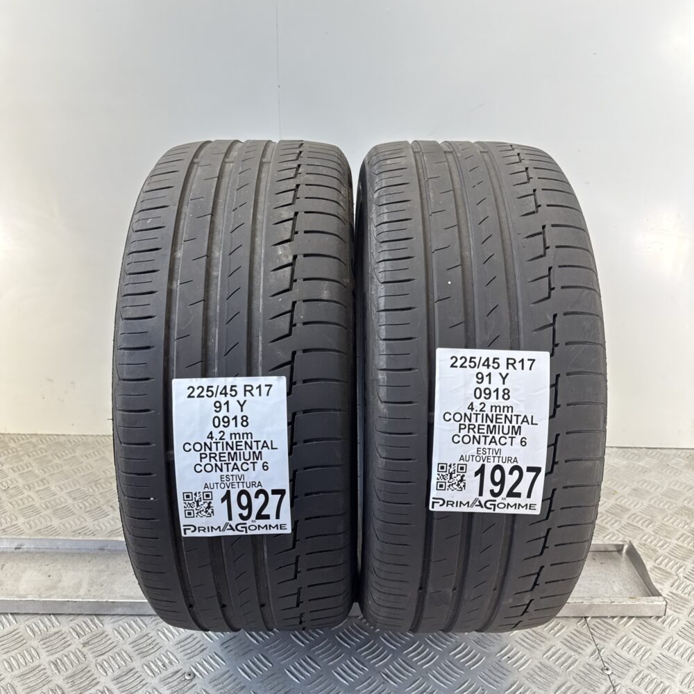 Pneumatici Usati 225 45 R17 91Y Continental Premium Contact 6 Estive | Gomme Usate | PrimaGomme.it Pneumatici usati 225 45 R17 Continental Premium Contact 6 - foto 8