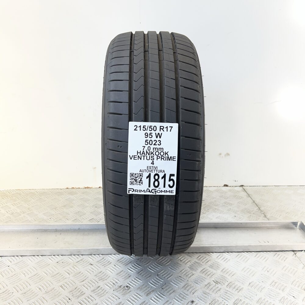 Pneumatico Usato 215 50 R17 95W HANKOOK Ventus Prime 4 100% Estivo | Gomme Usate | PrimaGomme.it Pneumatico usato 215 50 R17 HANKOOK Ventus Prime 4 - foto 7