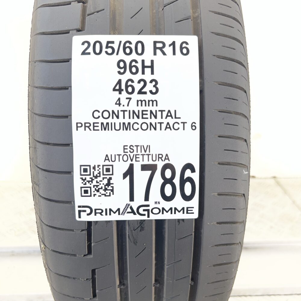 Pneumatico Usato 205 60 R16 96H XL Continental PremiumContact 6 Estivo | Gomme Usate | PrimaGomme.it Pneumatico usato 205 60 R16 Continental PremiumContact 6 - foto 7