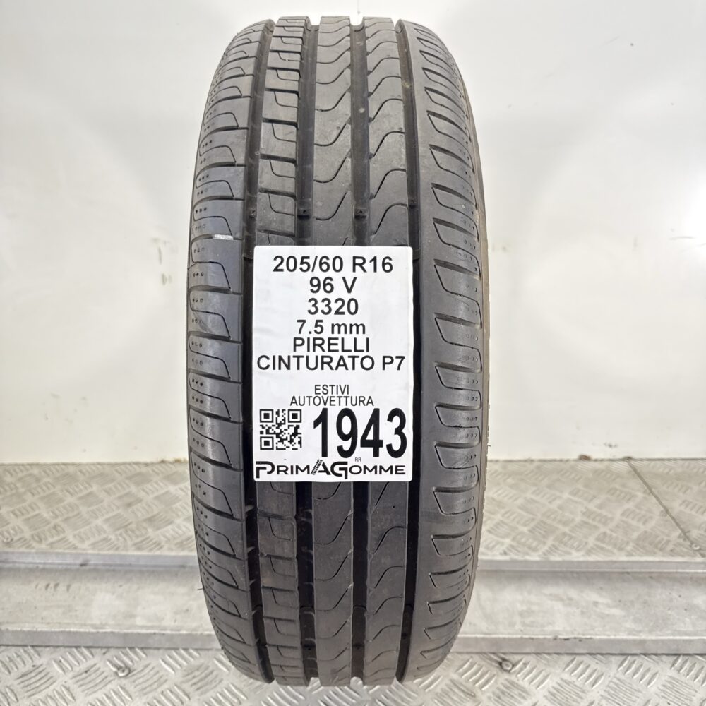 Pneumatico Usato 205 60 R16 96V Pirelli Cinturato P7 100% Estivo | Gomme Usate | PrimaGomme.it Pneumatico usato 205 60 R16 Pirelli Cinturato P7 - foto 7