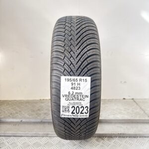 Pneumatico Usato 195 65 R15 91H Vredestein Quatrac 78% 4 Stagioni
