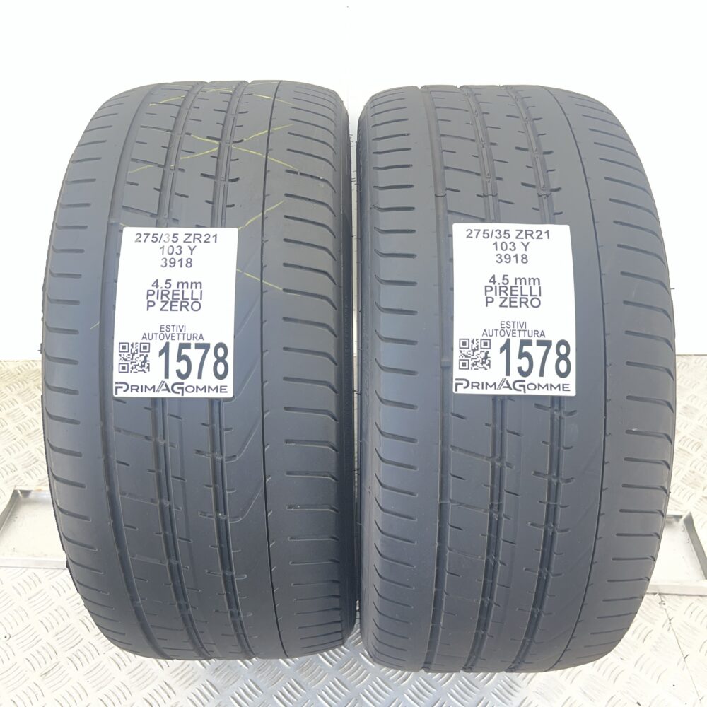 Gomme Usate 275 35 ZR21 103Y Pirelli P Zero Estive | Gomme Usate | PrimaGomme.it Gomme Usate 275 35 ZR21 103Y Pirelli P Zero Estive