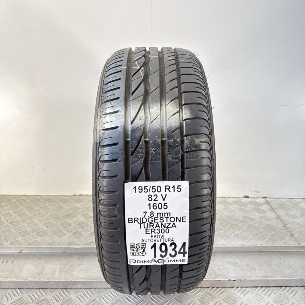 Pneumatico Usato 195 50 R15 82V Bridgestone Turanza ER300 100% Estivo | Gomme Usate | PrimaGomme.it Pneumatico usato 195 50 R15 Bridgestone Turanza ER300 - foto 7