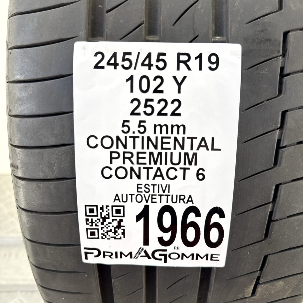 Pneumatico Usato 245 45 R19 102Y Continental Premium Contact 6 79% Estivo | Gomme Usate | PrimaGomme.it Pneumatico usato 245 45 R19 Continental Premium Contact 6 - foto 7