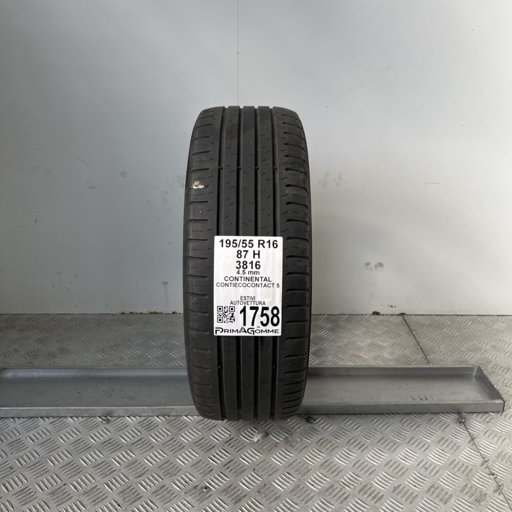 Pneumatico Usato 195 55 R16 87H Continental ContiEcoContact 5 Estivo | Gomme Usate | PrimaGomme.it Pneumatico usato 195 55 R16 Continental ContiEcoContact 5 - foto 6