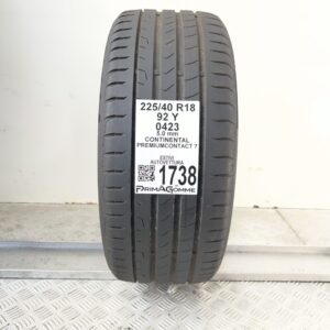 Pneumatico Usato 225 40 R18 92Y Continental PremiumContact 7 71% Estivo