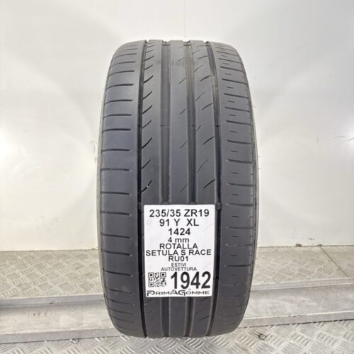 Pneumatico Usato 235 35 ZR19 XL 91Y Rotalla Setula S Race RU01 Estivo