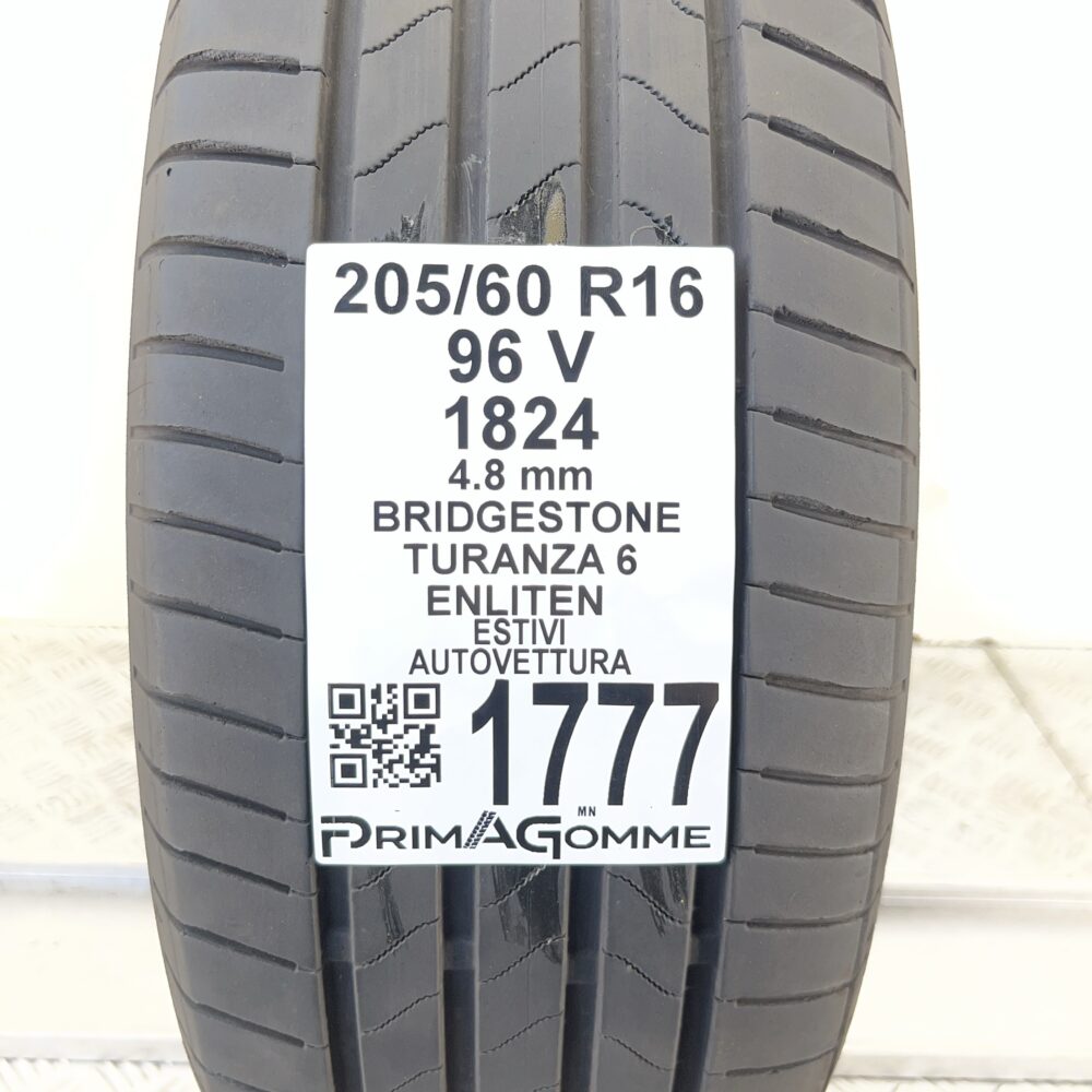 Pneumatico Usato 205 60 R16 96V Bridgestone Turanza 6 Enliten Estivo | Gomme Usate | PrimaGomme.it Pneumatico usato 205 60 R16 Bridgestone Turanza 6 Enliten - foto 7