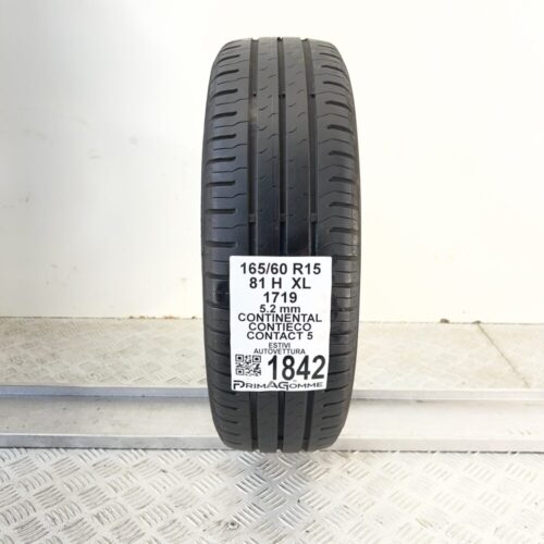 Pneumatico Usato 165 60 R15 XL 81H CONTINENTAL ContiEcoContact 5 74% Estivo