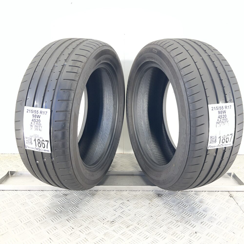 Pneumatici Usati 215 55 R17 98W INFINITY ECOMAX Estive | Gomme Usate | PrimaGomme.it Pneumatici usati 215 55 R17 INFINITY ECOMAX