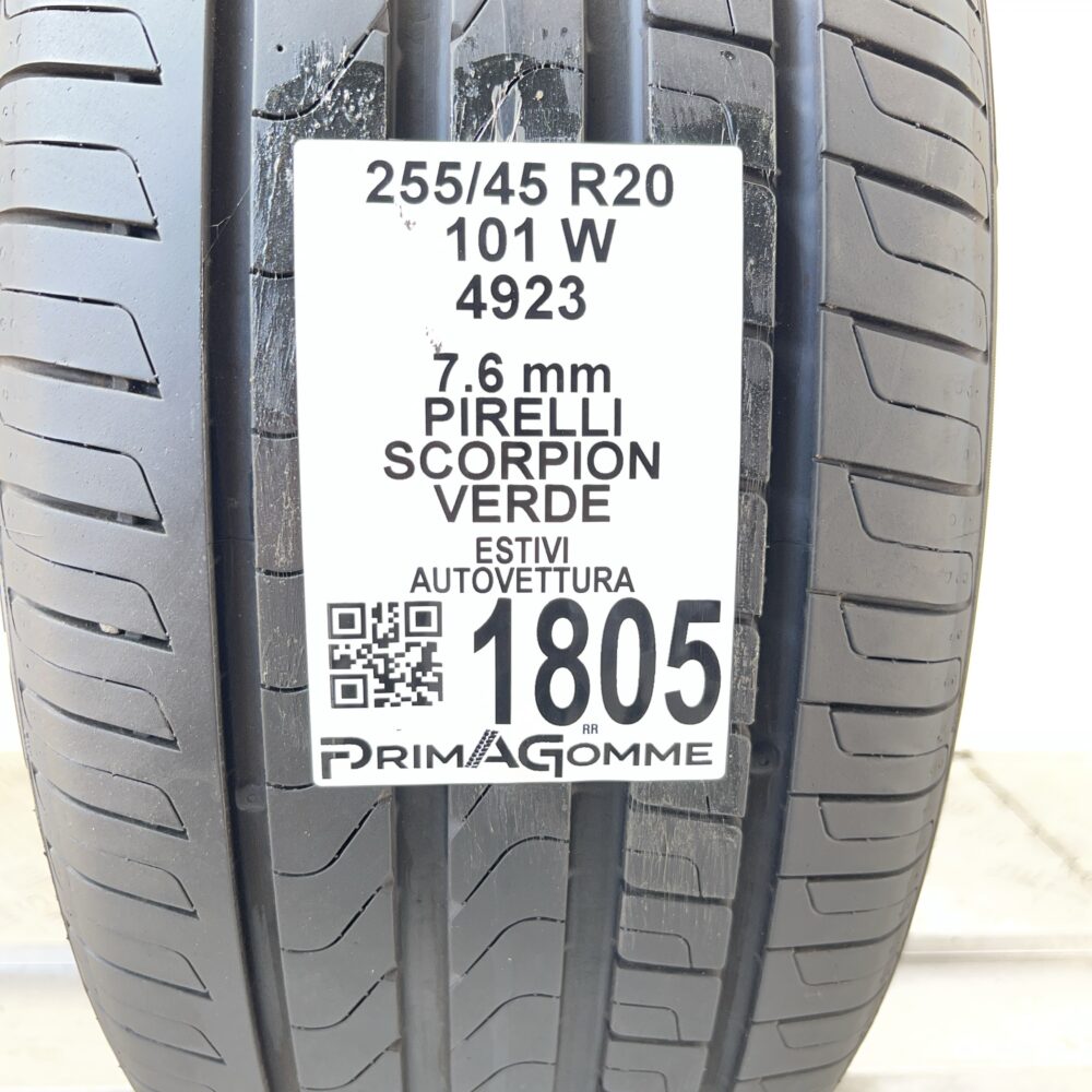 Pneumatico Usato 255 45 R20 101W PIRELLI Scorpion Verde 100% Estivo | Gomme Usate | PrimaGomme.it Pneumatico usato 255 45 R20 PIRELLI Scorpion Verde - foto 7
