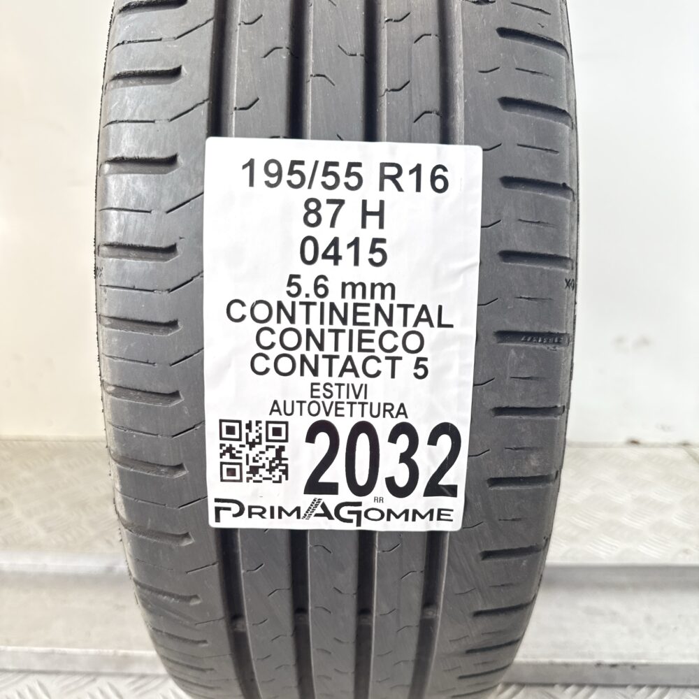Pneumatico Usato 195 55 R16 87H Continental ContiEcoContact 5 80% Estivo | Gomme Usate | PrimaGomme.it Pneumatico usato 195 55 R16 Continental ContiEcoContact 5 - foto 6