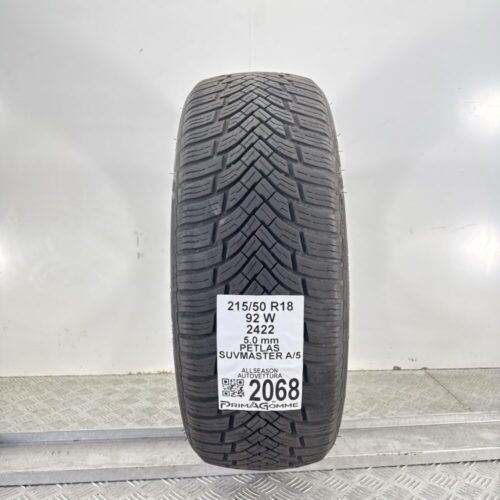 Pneumatico Usato 215 50 R18 92W Petlas Suvmaster A/5 4 Stagioni