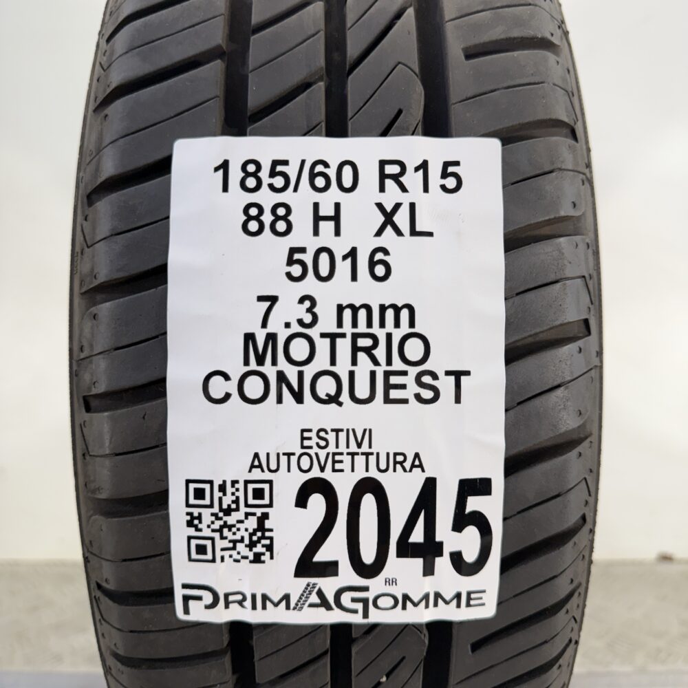 Pneumatico Usato 185 60 R15 XL 88H MOTRIO CONQUEST 100% Estivo | Gomme Usate | PrimaGomme.it Pneumatico usato 185 60 R15 MOTRIO CONQUEST - foto 7