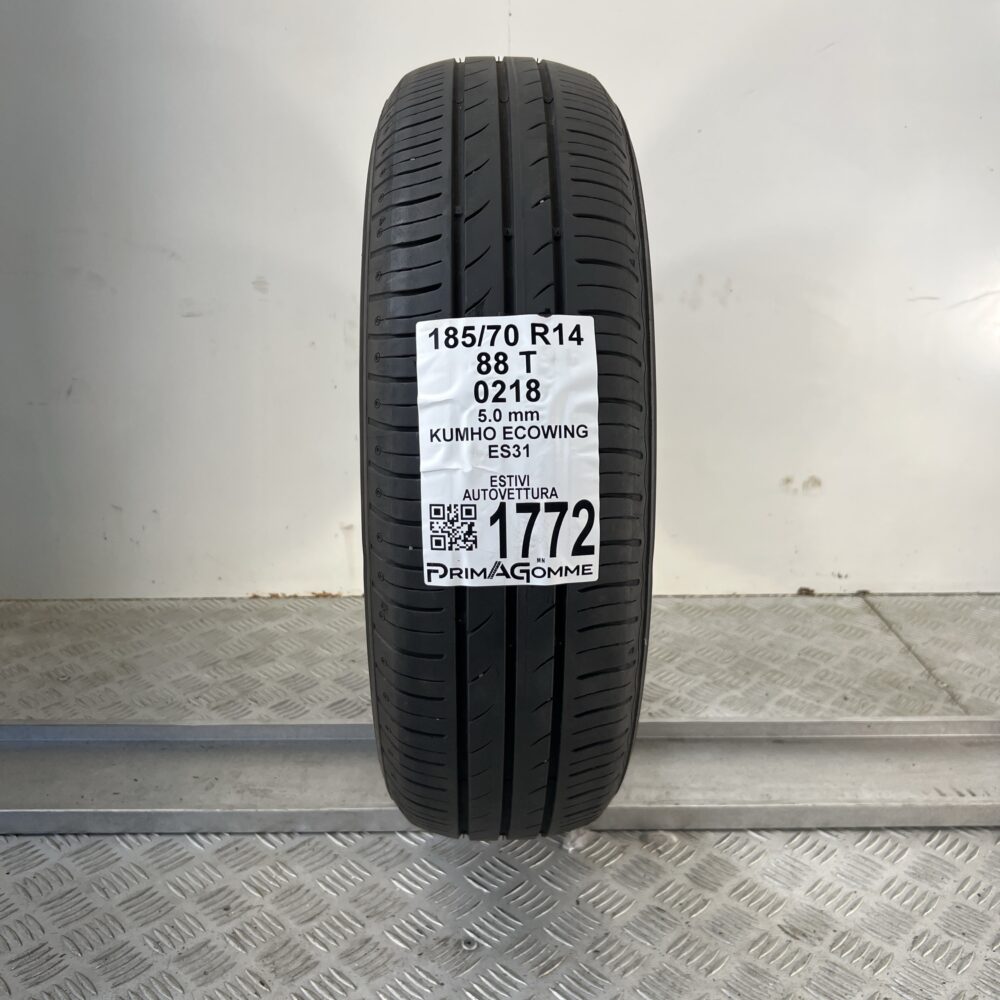 Pneumatico Usato 185 70 R14 88T Kumho Ecowing ES31 71% Estivo | Gomme Usate | PrimaGomme.it Pneumatico usato 185 70 R14 Kumho Ecowing ES31 - foto 7