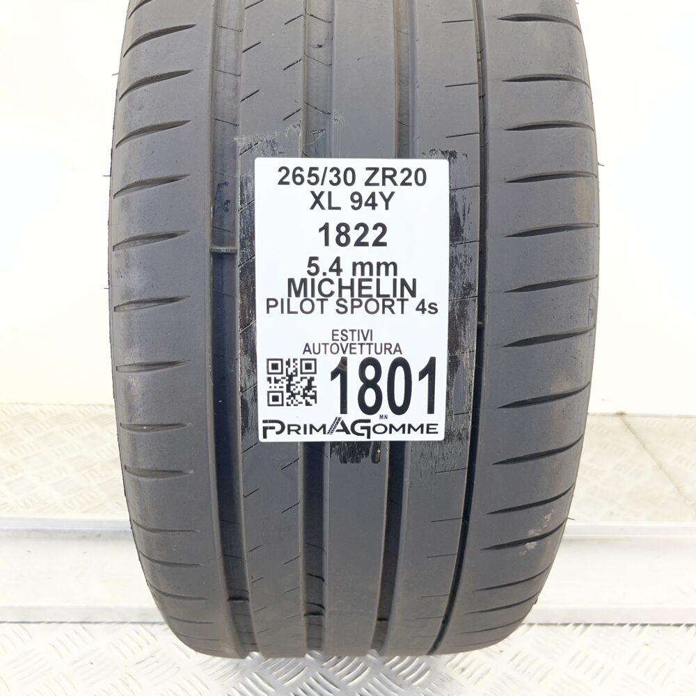 Pneumatico Usato 265 30 ZR20 XL 94Y MICHELIN Pilot Sport 4S 77% Estivo | Gomme Usate | PrimaGomme.it Pneumatico usato 265 30 ZR20 MICHELIN Pilot Sport 4S - foto 7